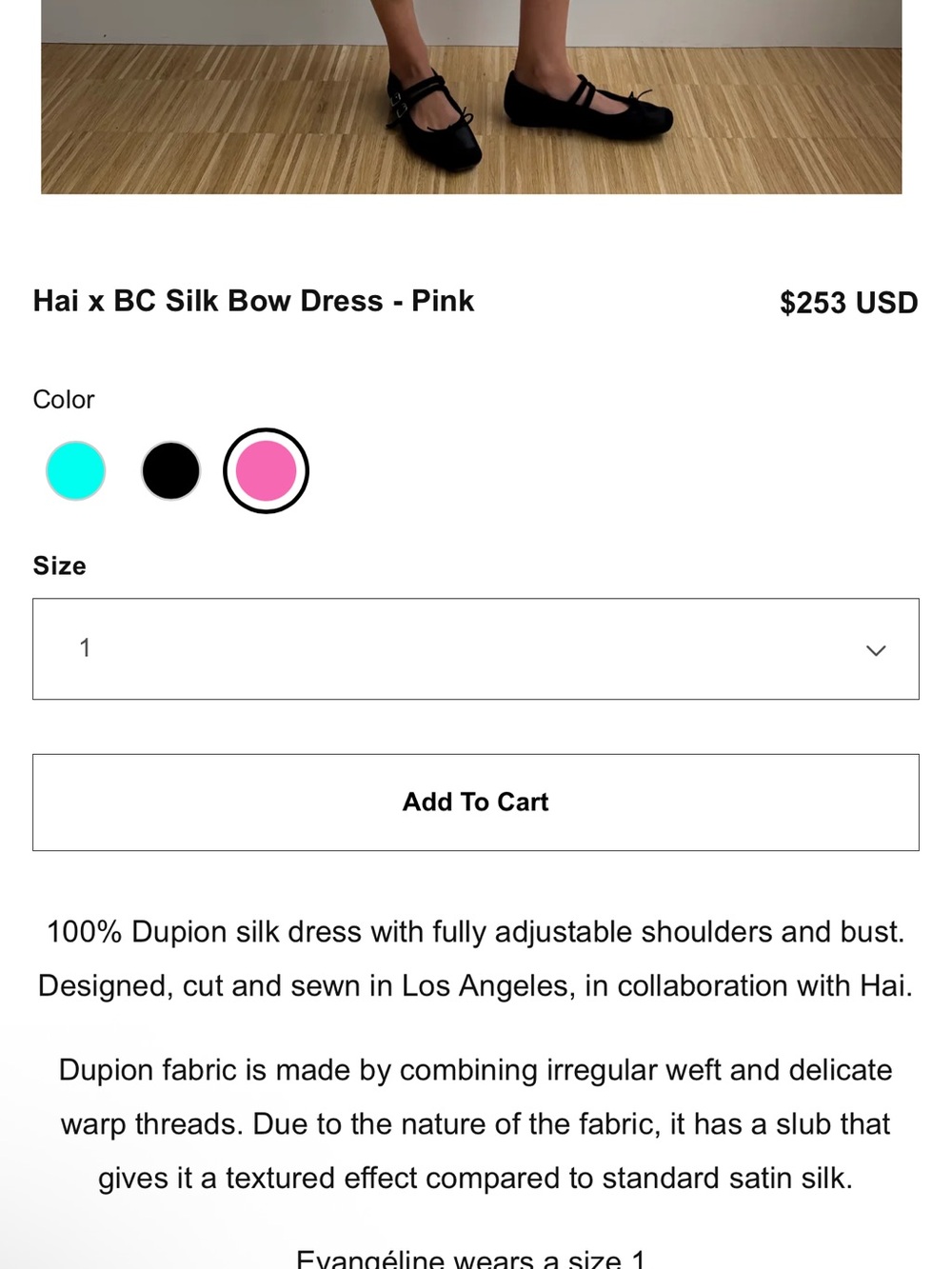 Brooke Callahan x HAI pink mini dress - Picture 3 of 3